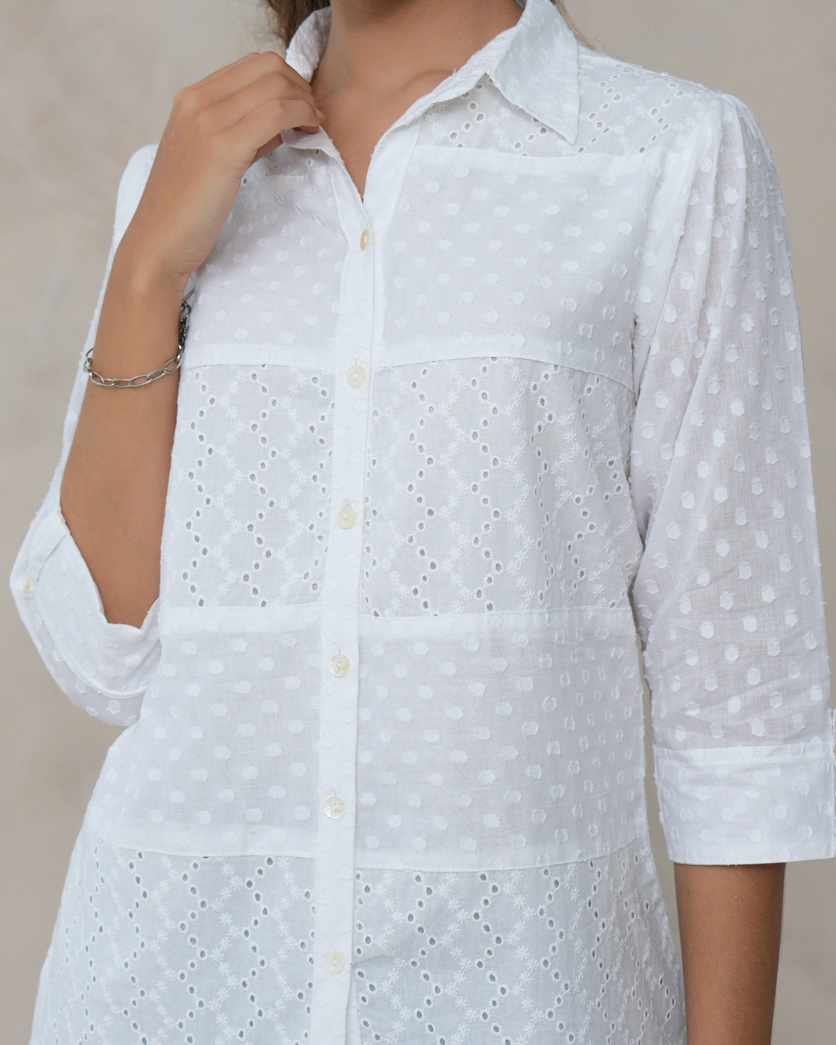 Women’s Cotton Embroidered Shirt
