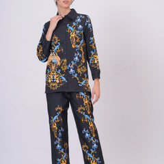 Classic Black Statement Wear With Ornate Pattern Work