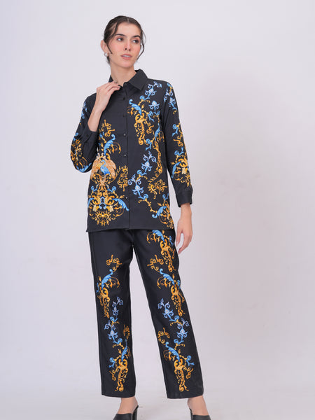 Classic Black Statement Wear With Ornate Pattern Work