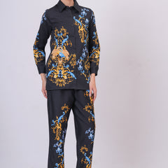 Classic Black Statement Wear With Ornate Pattern Work