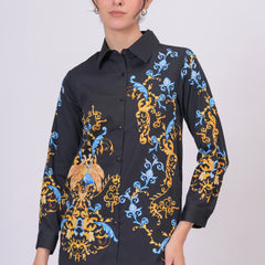 Classic Black Statement Wear With Ornate Pattern Work