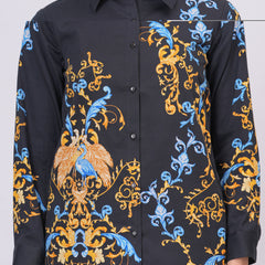 Classic Black Statement Wear With Ornate Pattern Work