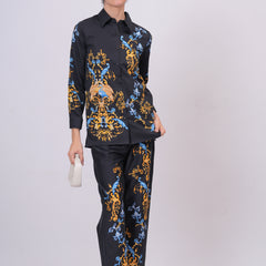 Classic Black Statement Wear With Ornate Pattern Work