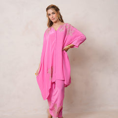 Fuchsia Pink Kaftan Kurta set