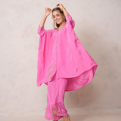 Fuchsia Pink Kaftan Kurta set
