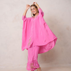 Fuchsia Pink Kaftan Kurta set