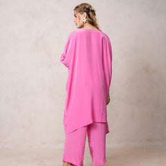 Fuchsia Pink Kaftan Kurta set