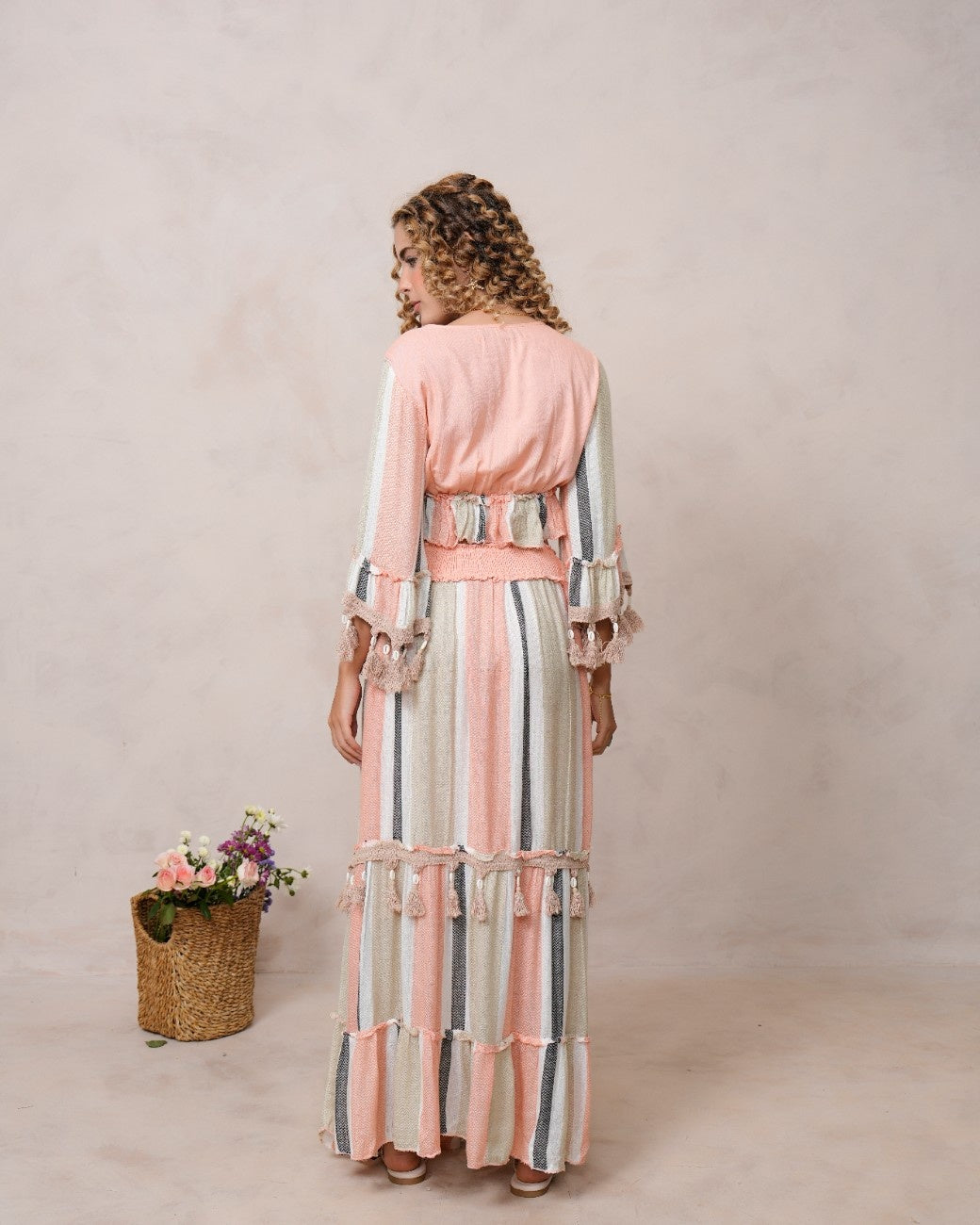 Women’s Multi-Color Viscose Embroidered Ethnic Gown