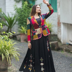 Regal Radiance Mashroo Mirror Work Blazer