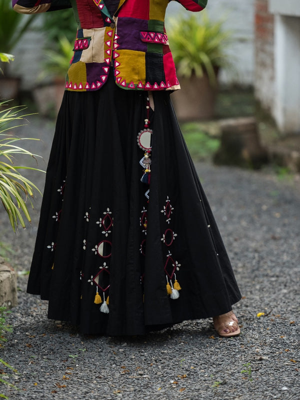 Regal Radiance Mashroo Mirror Work Blazer