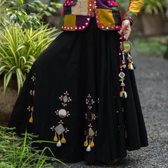Regal Radiance Mashroo Mirror Work Blazer
