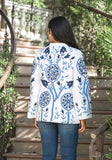 Blue Embroidered Jacket