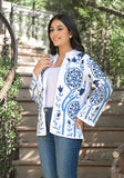 Blue Embroidered Jacket