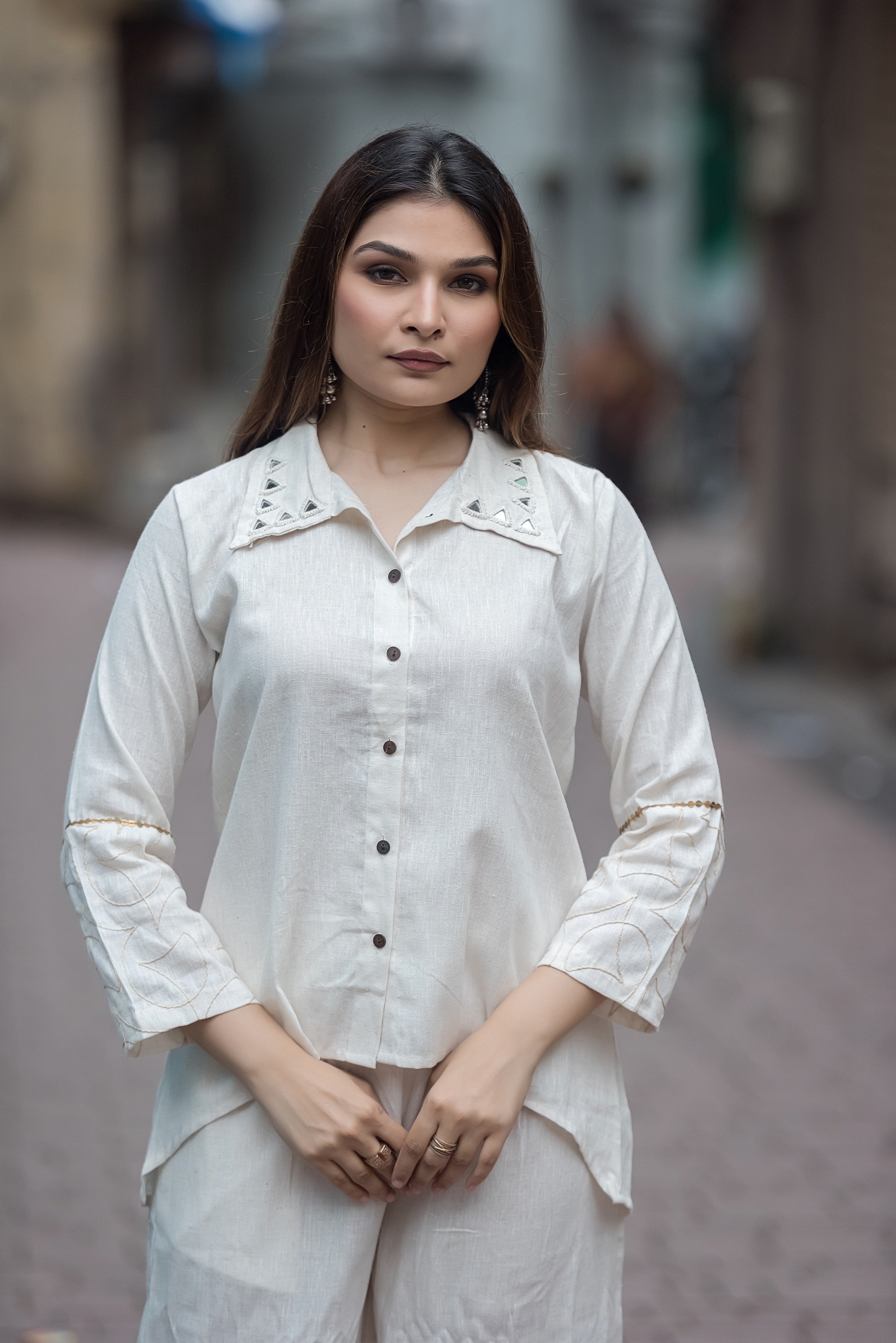 Minimal Muse Khadi Co-ord Set