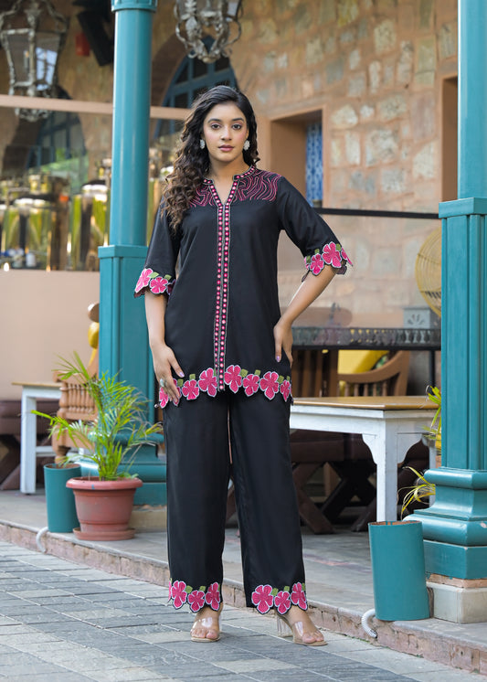Midnight Mirage Black Co-ord Set