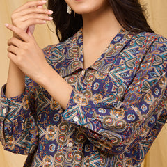 Multicolor Pure Cotton Co-ord Set