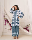 Bright Blue Open Sleeves Co-ord Set