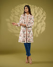 Lily Charm White Embroidered Long Jacket