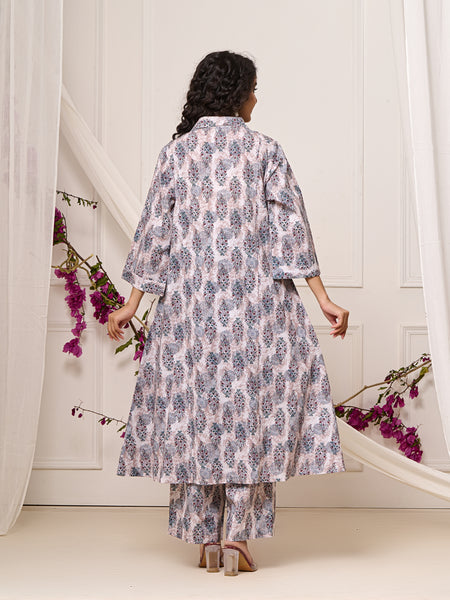 Blooming Floral Printed Cotton Co-ord Set