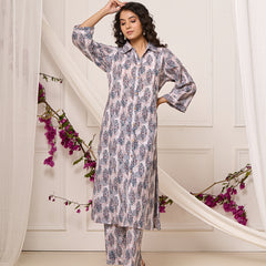 Blooming Floral Printed Cotton Co-ord Set