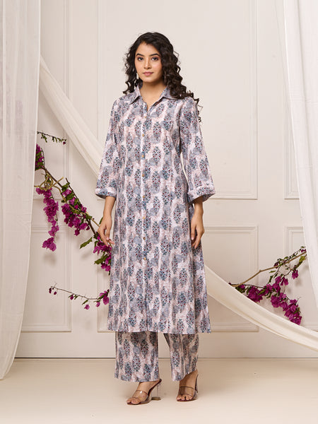 Blooming Floral Printed Cotton Co-ord Set