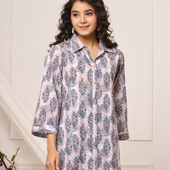 Blooming Floral Printed Cotton Co-ord Set