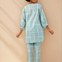 Cool Blue Cotton Co-ord Set