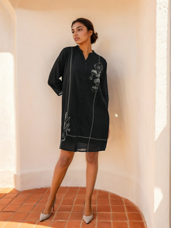 Black party dress for women
