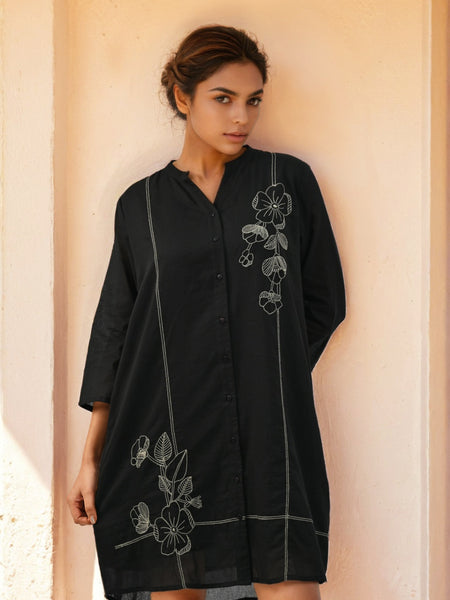 Black party dress for women