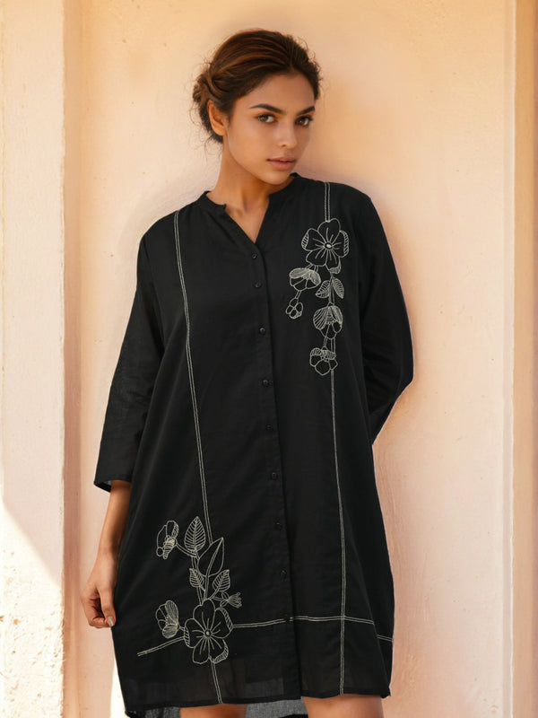 Black party dress for women