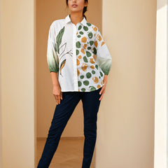 White & Green Tops