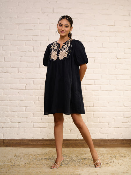 Designer Black Mini Dress