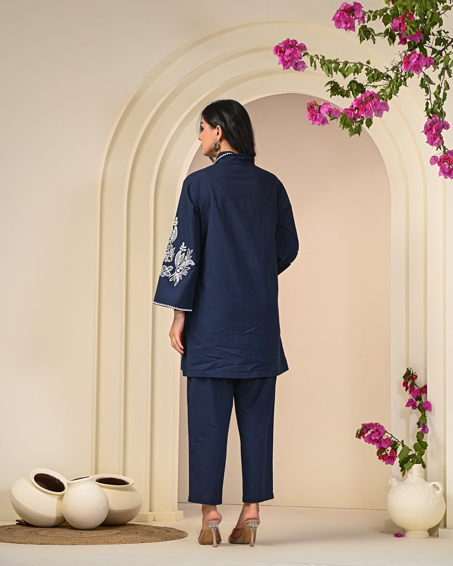 Blue Embroidery Co-ord Sets 