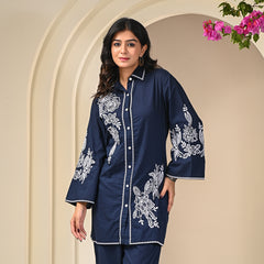Blue Embroidery Co-ord Sets 