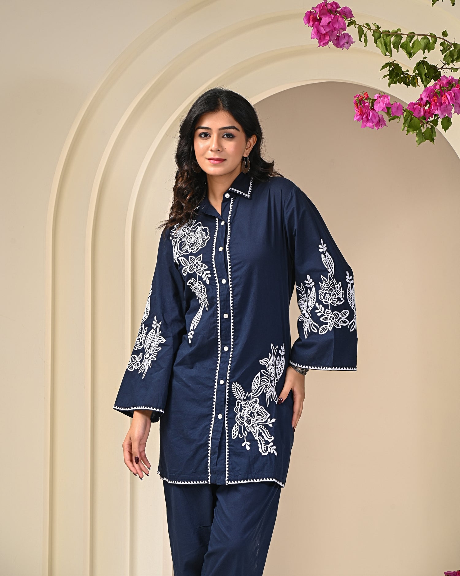 Blue Embroidery Co-ord Sets 
