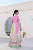 Ethereal Multi Colored Angrakha Suit Set