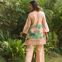Peachy Floral Printed Co-ord Set