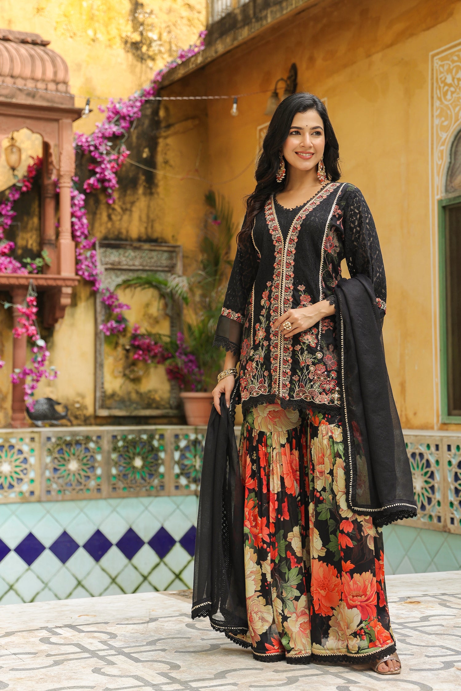 Black Sharara Sets 