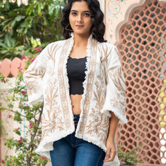 Elegant White Cotton Jacket