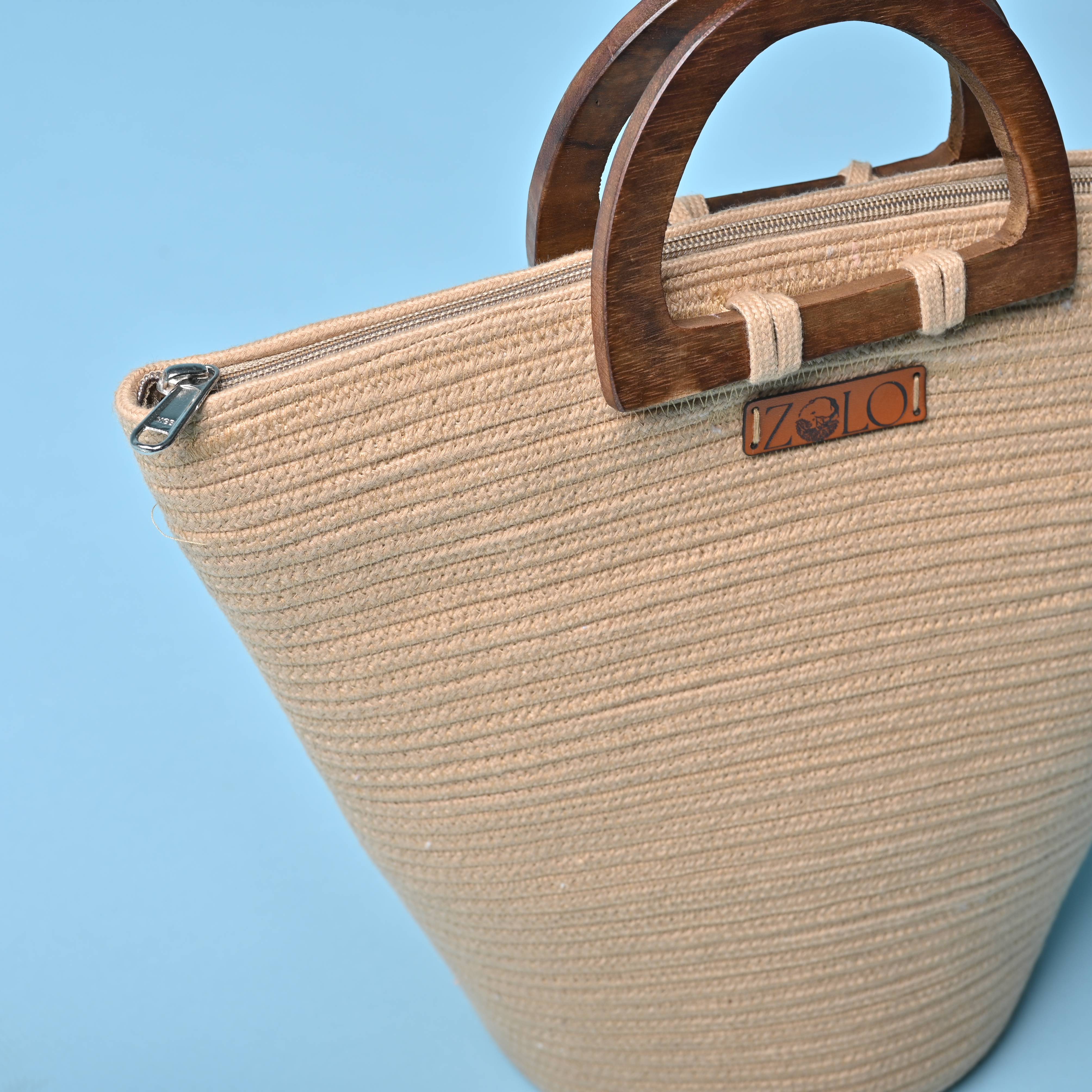 Jute Cotton Handheld Bag