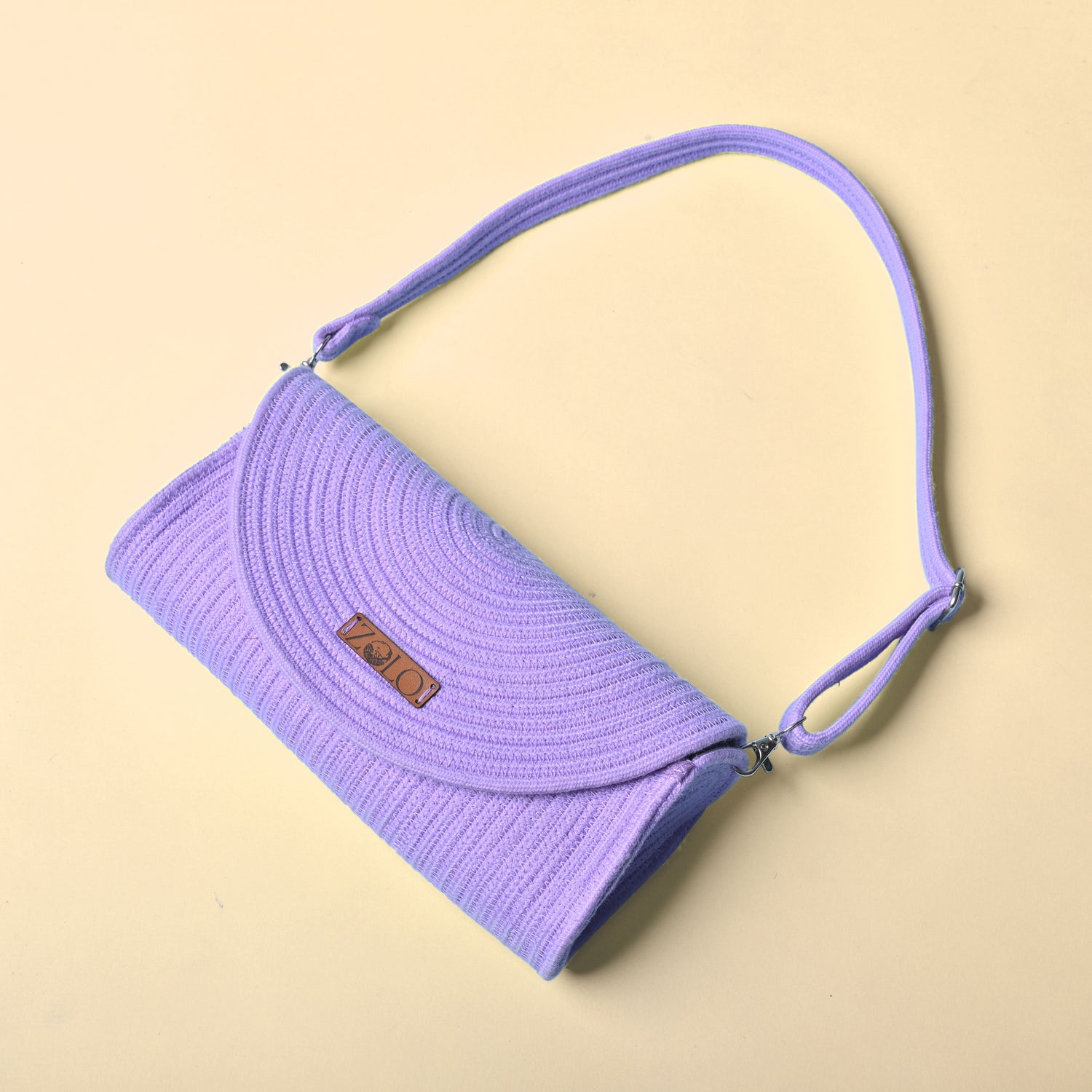 Lilac Saddle Bag For Women