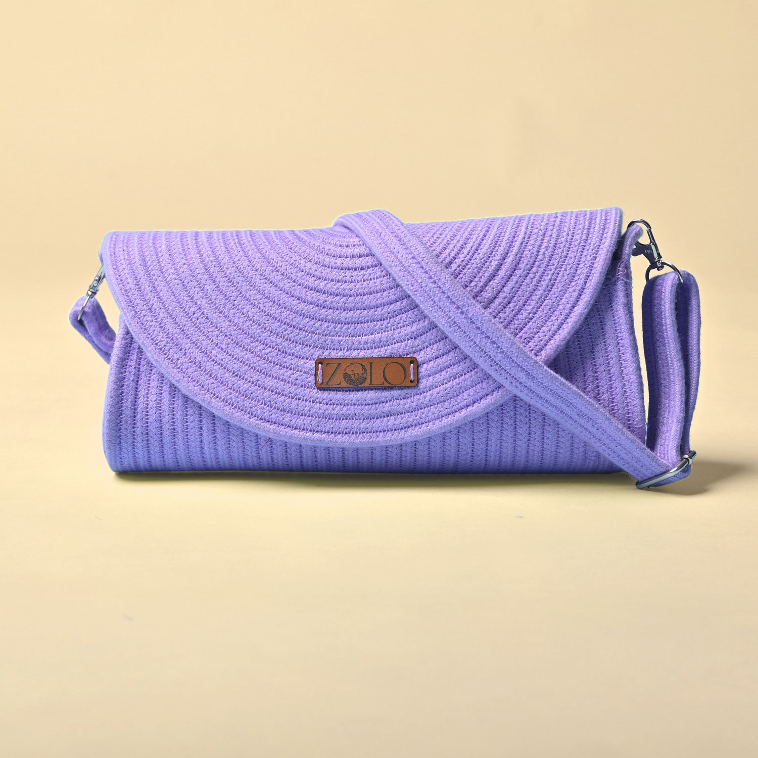 Lilac Saddle Bag For Women