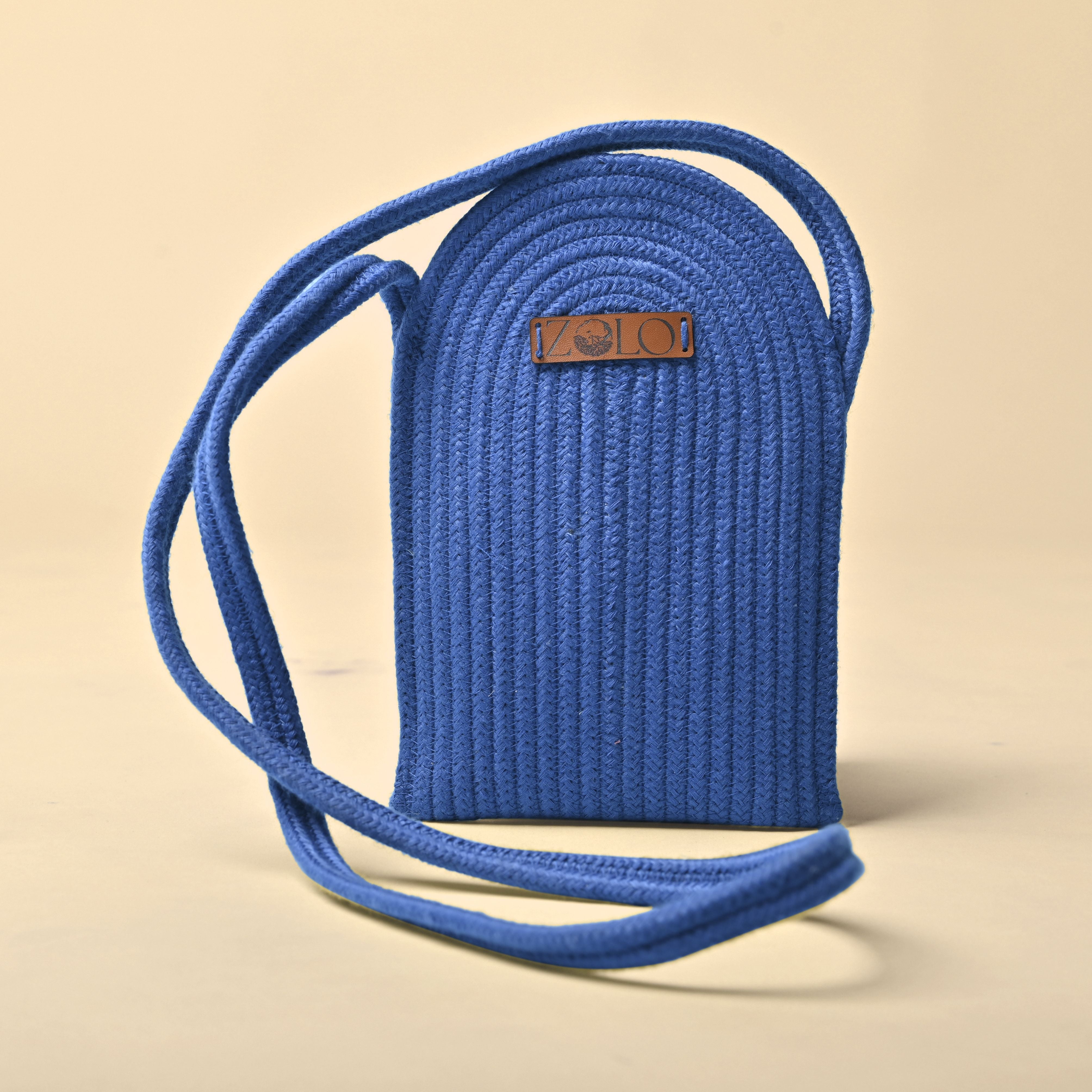 Blue Mobile Cover Bag