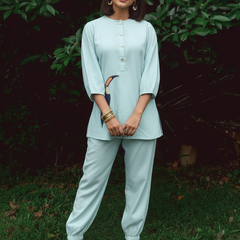 Mint Aviary Printed Cotton Co-Ord Set