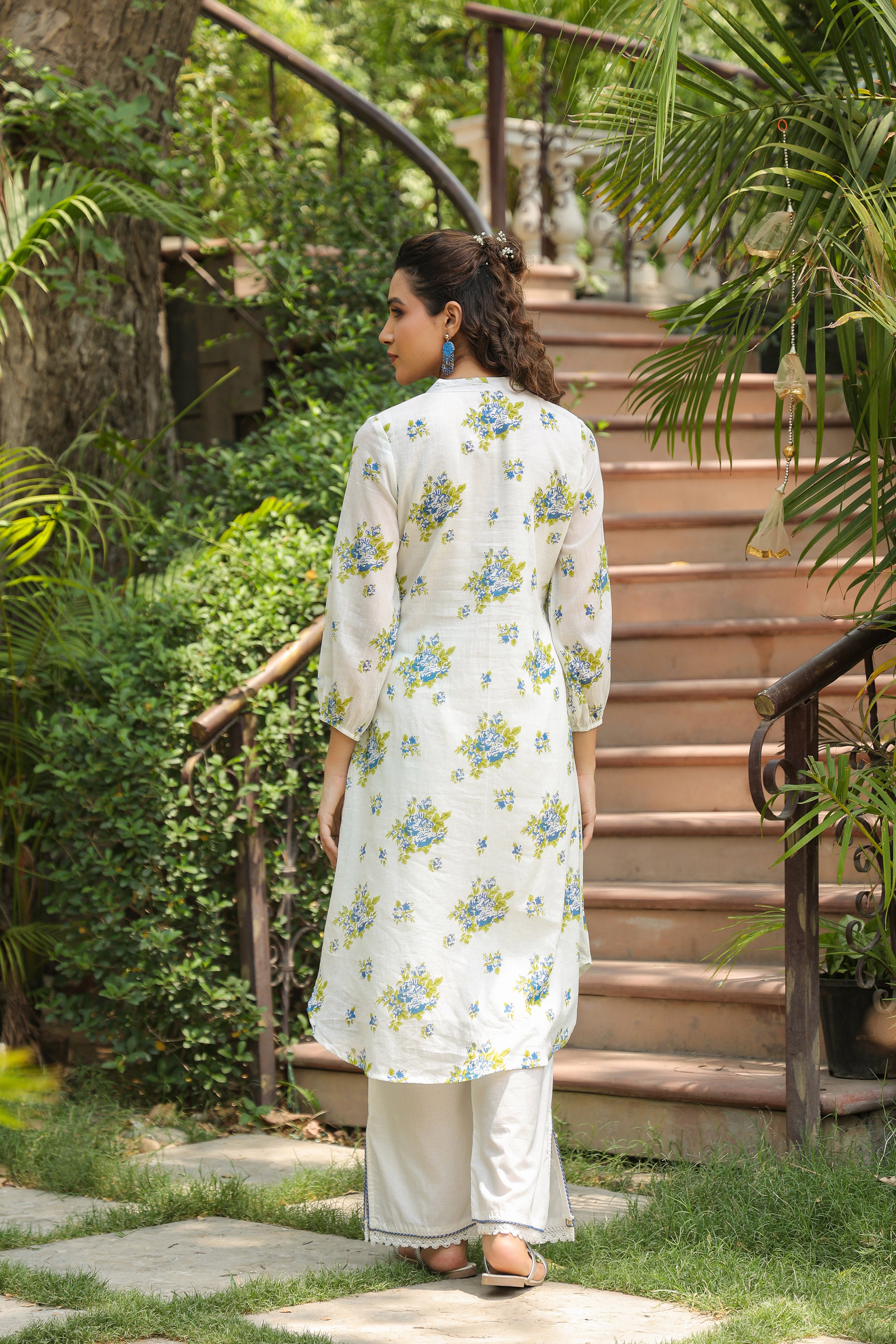 Luxury Floral Printed Ethnic Cotton Kurta Collection