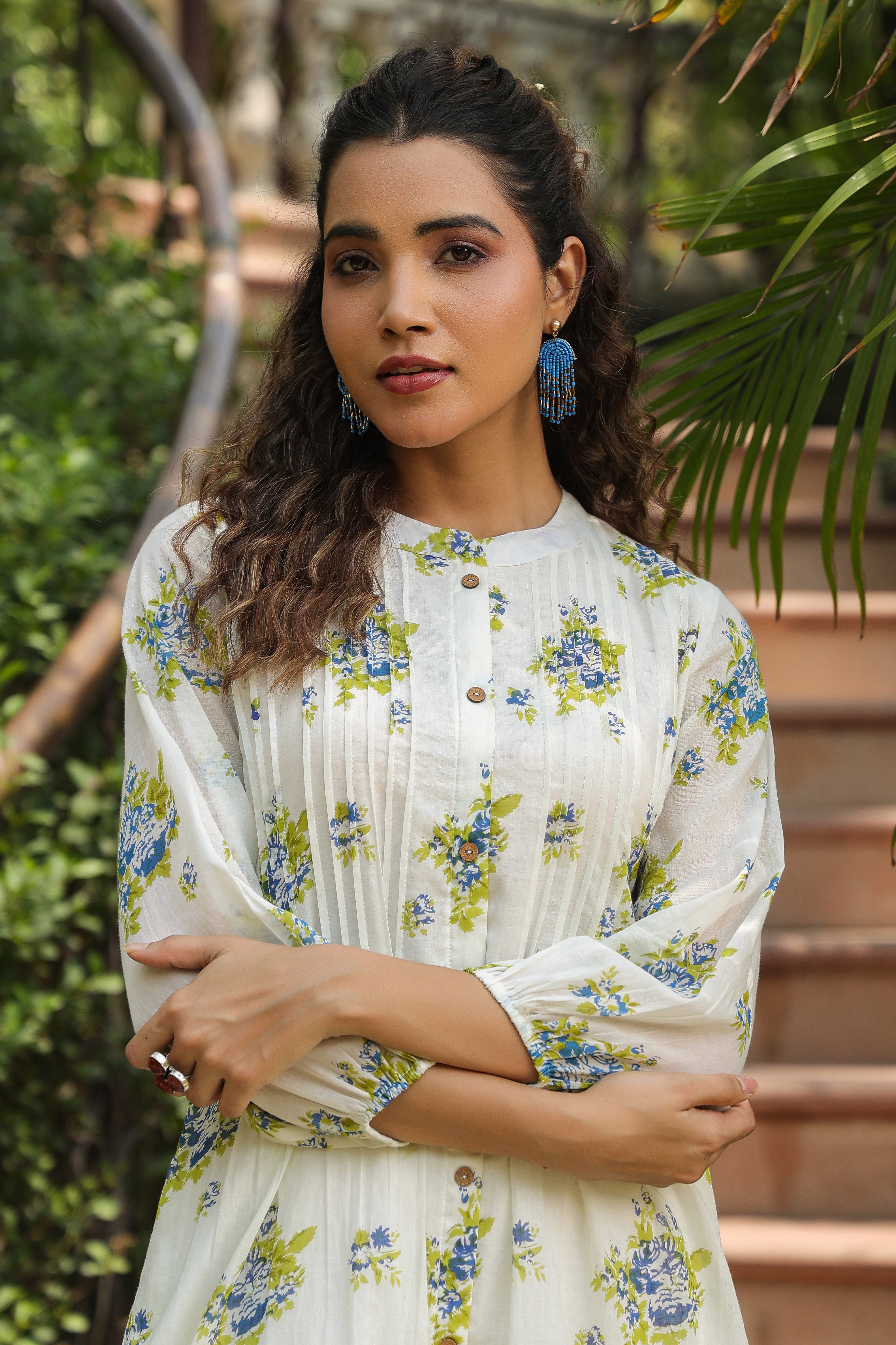 Luxury Floral Printed Ethnic Cotton Kurta Collection