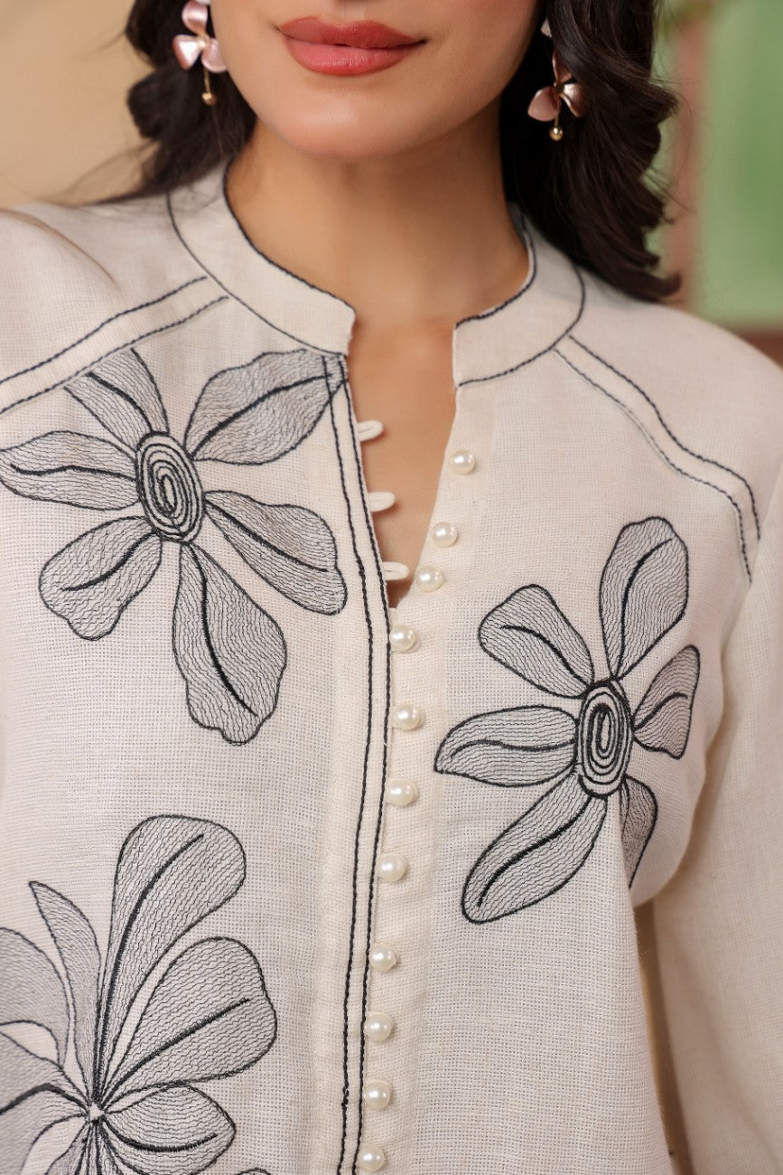 Premium Cotton Botanical Printed Kurta Pant Co-ord