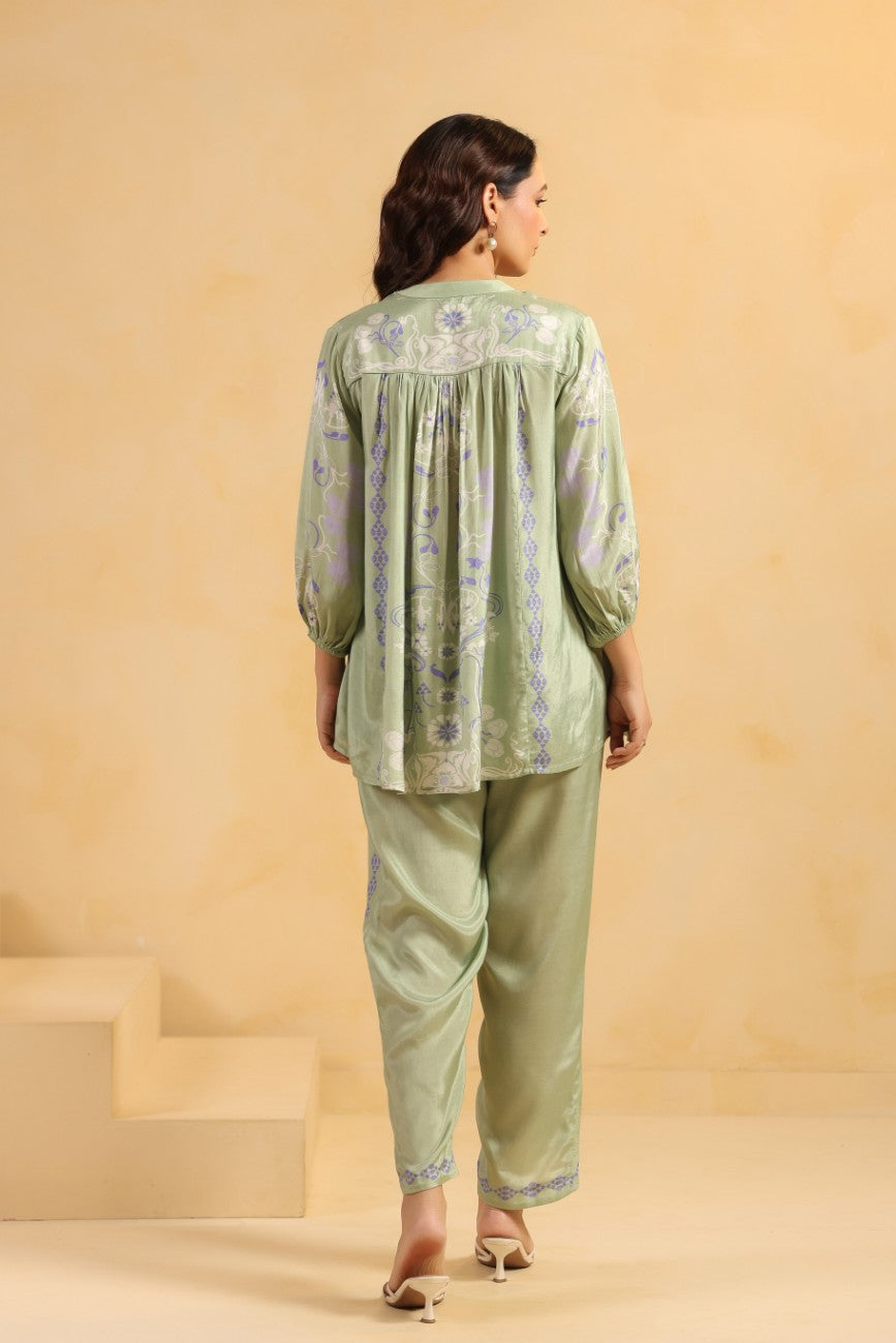 Sage Bloom Printed Co-ord Set