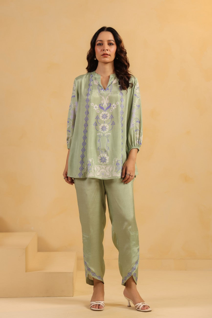 Sage Bloom Printed Co-ord Set