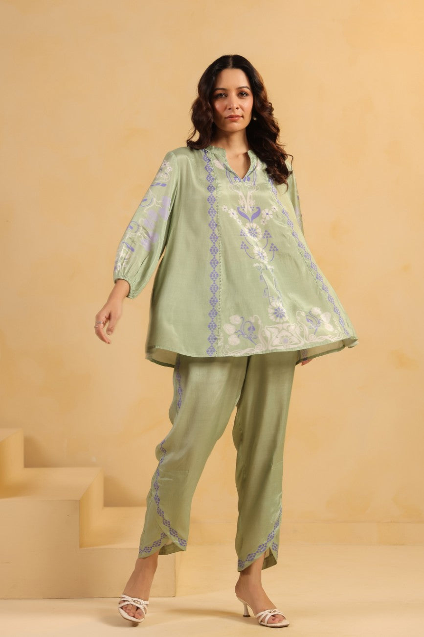 Sage Bloom Printed Co-ord Set